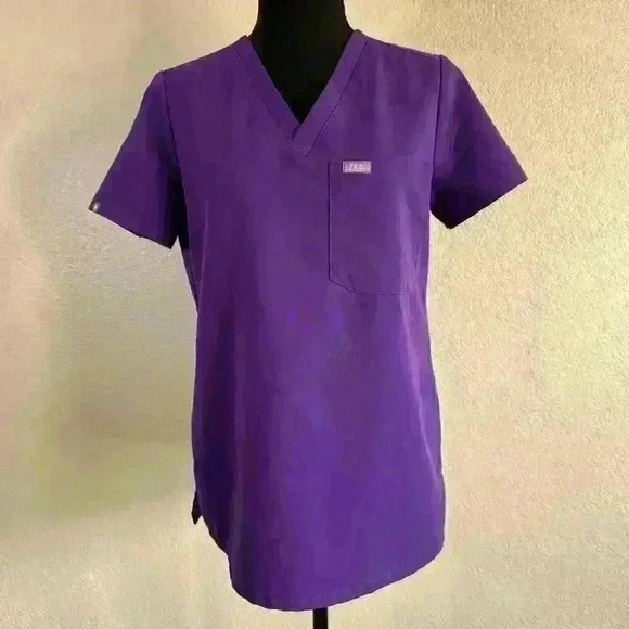 Figs Catarina Nurse Physician Assistant Doctor Technical Collection Purple XS - Picture 1 of 6